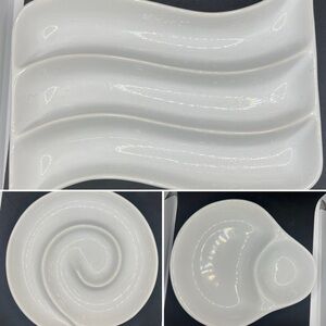 Elegant White Ceramic Serving Dishes